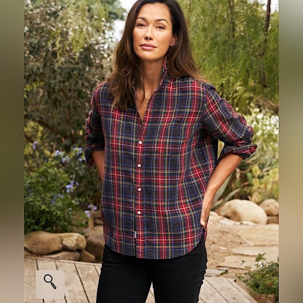 Frank & Eileen Red and Blue Plaid Button-Down Shirt